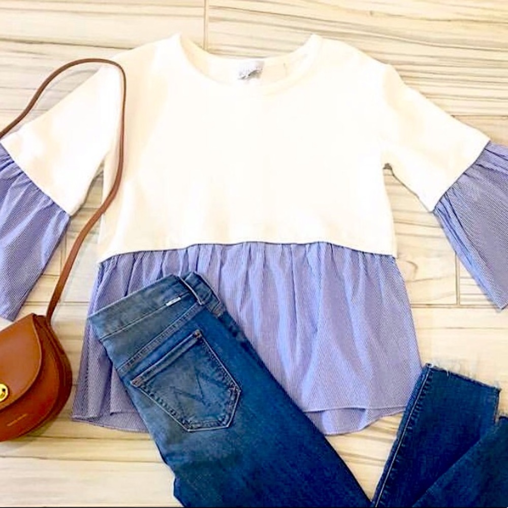 KINLY Layered Poplin Top